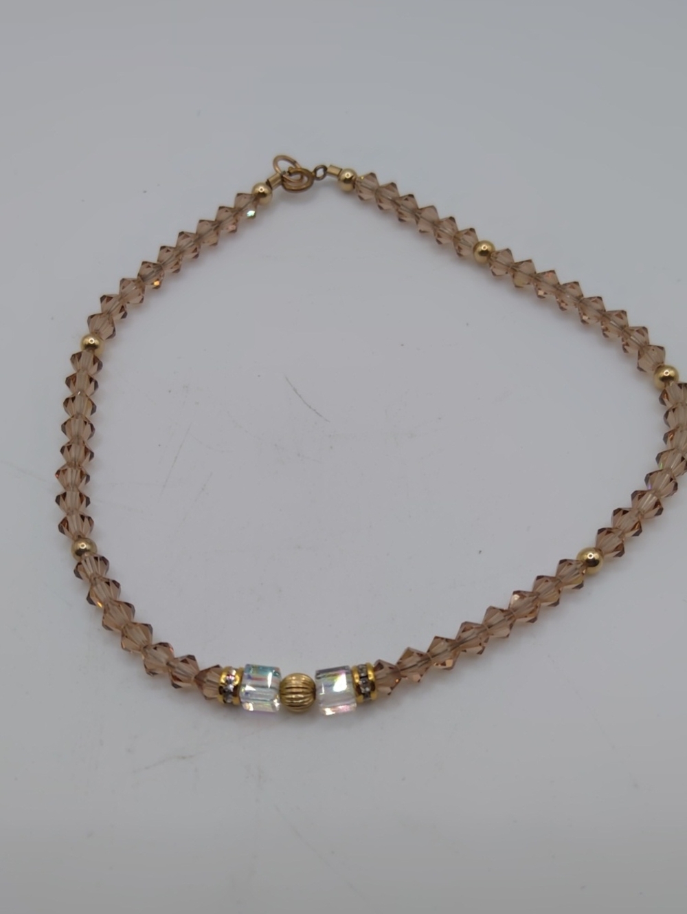14k GF Glass Crystal Bracelet/Anklet